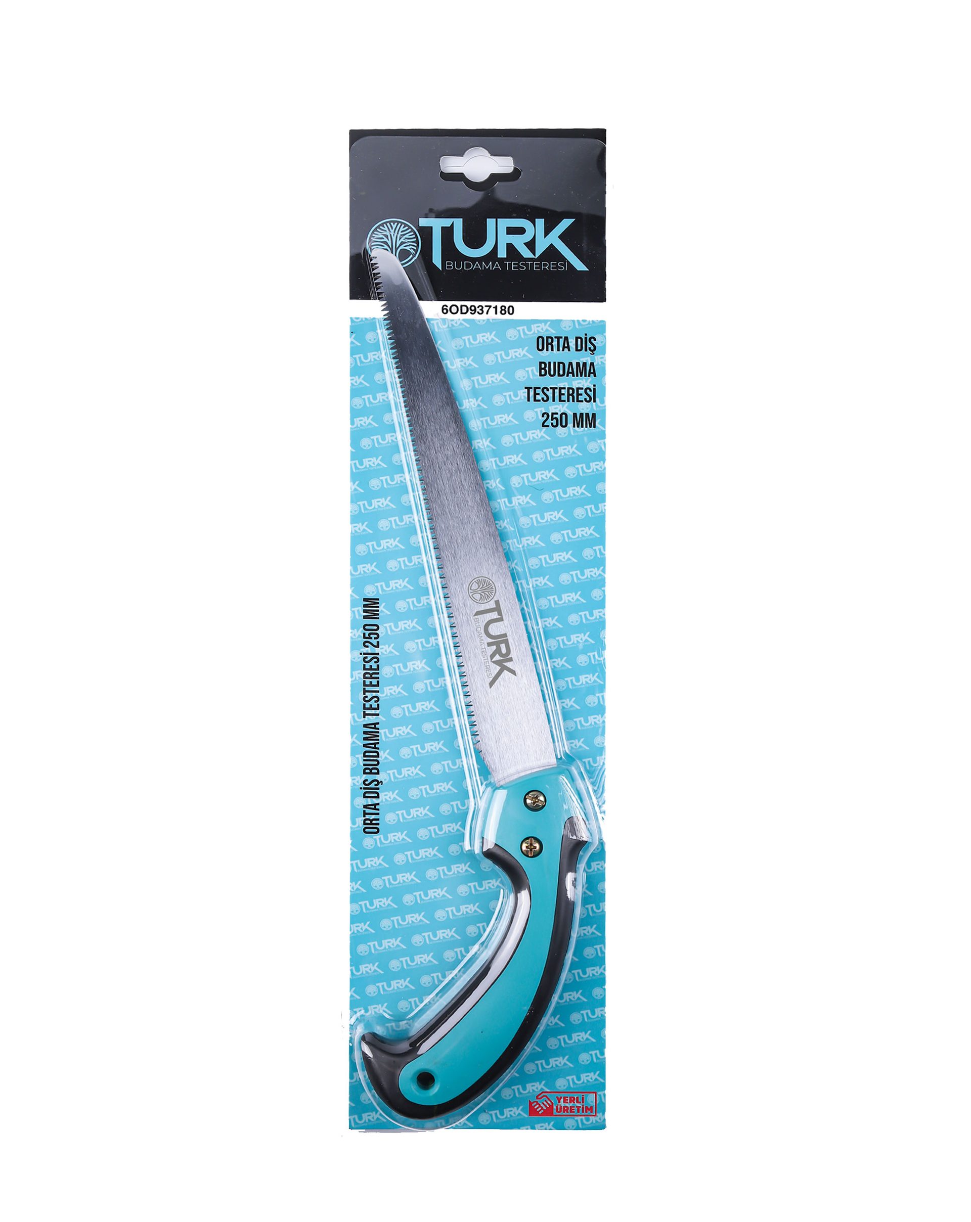 OTURK Orta Diş Saplı Budama Testeresi 250 mm — perakende blister paket